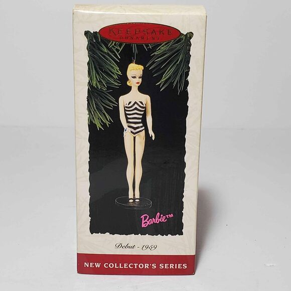 Hallmark Keepsake Ornament Barbie Series #1 1959 Debut 1994 NEW - Picture 2 of 10